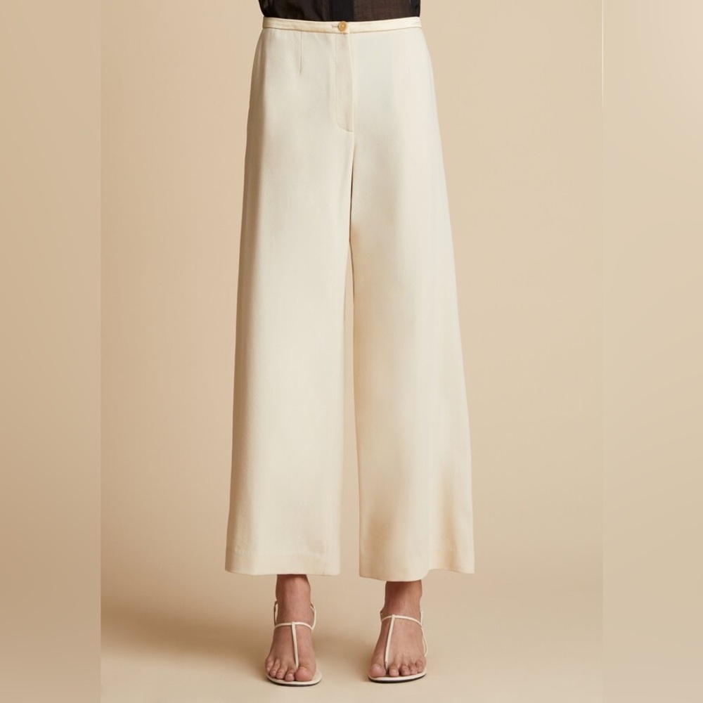 NWT KHAITE Phaedra silk trouser pants